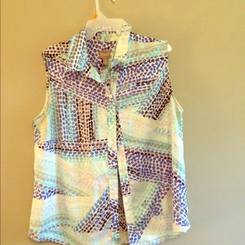 Sleeveless blouse
